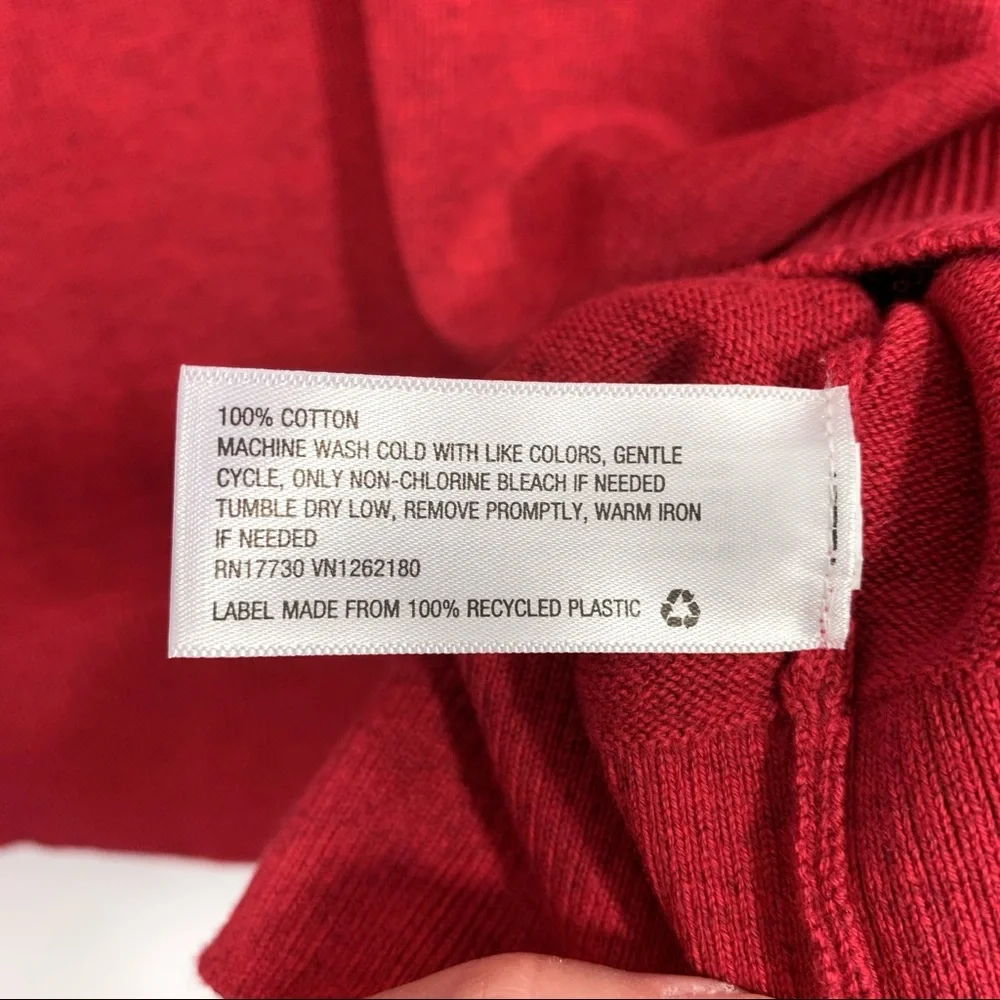 Goodfellow Men’s Red V-Neck Long Sleeve Sweater